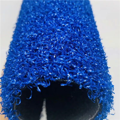 Hierba artificial coloreada del hilado de la pista de tenis azul de Padel 15m m